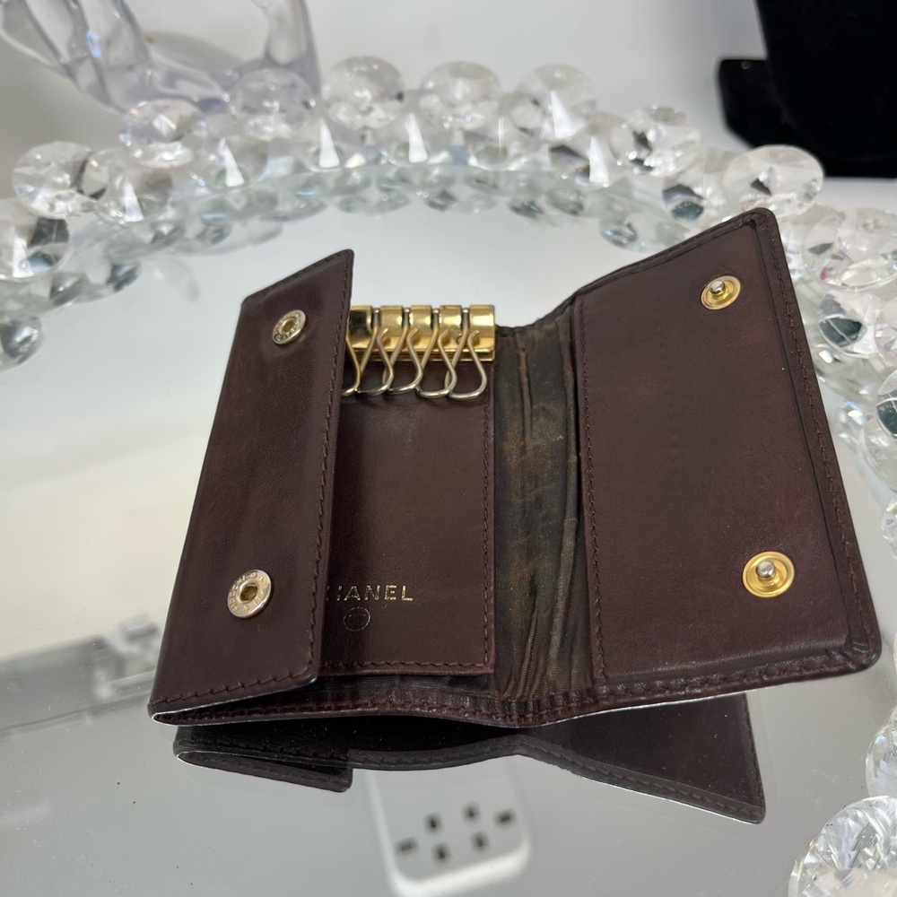 CHANEL  Key Holder Leather